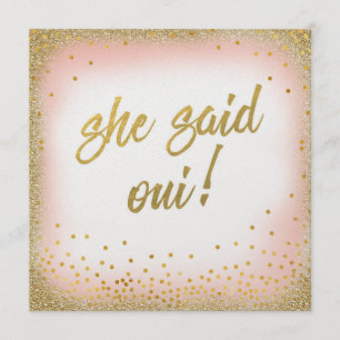 Elle a dit Oui Invitation Pearl