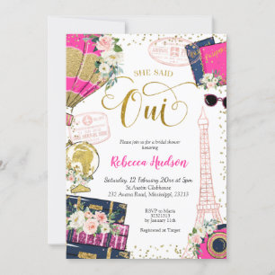 Elle A Dit Oui Paris Invitation À La Douche Marial