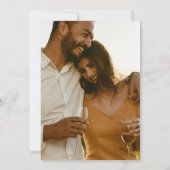 Elle A Dit Oui Photo Engagement Invitation (Dos)