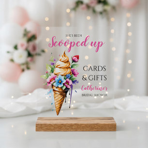 Elle a été ramassée Fête de mariage avec glace