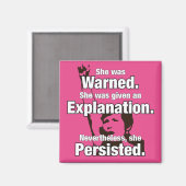 "Elle A Persisté !" Magnet (Recto/Verso)