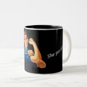 "Elle a persisté" tasse (Devant droit)