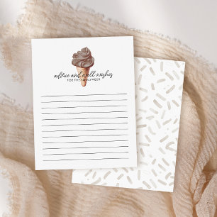 Elle a reçu une carte de conseil pour mariées au c