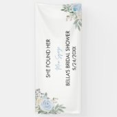 Elle A Trouvé Sa Bannière De Fête des mariées Sque (Vertical)