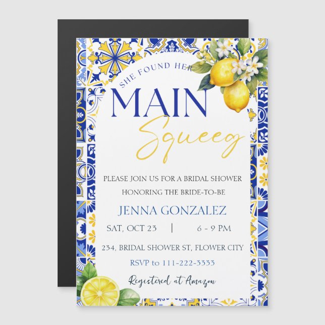 Elle A Trouvé Sa Carte Magnétique Principale Squee (Devant / Derrière)