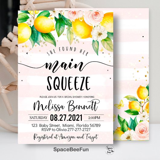 Elle A Trouvé Ses Principaux Invitations Fêtes des