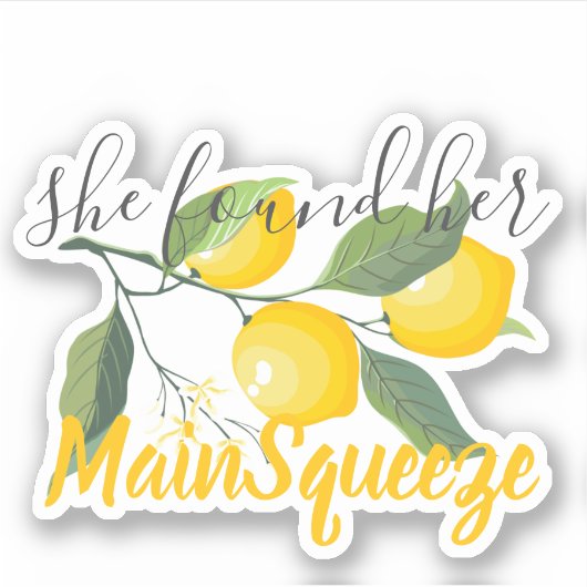 Elle a trouvé son autocollant de fête prénuptiale (Devant)