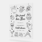 Elle a trouvé son Boo Panneau de bienvenue pour la (Angle)