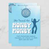 Elle a trouvé son invitation de bachelorette Honey (Devant / Derrière)