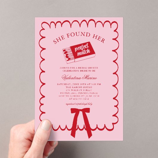 Elle a trouvé son invitation de douche de nuptiale (In situ (ordinateur de poche))