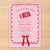 Elle a trouvé son invitation de douche de nuptiale (Recto)
