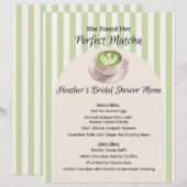 Elle a trouvé son menu Matcha parfait (Devant / Derrière)