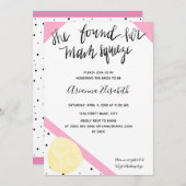 Elle A Trouvé Son Principal Invitation Fête des ma (Devant / Derrière)