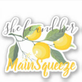 Elle a trouvé son sticker de l'événement de mariag (Devant)