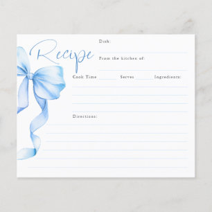 Elle Attache le Nœud Carte de Recette de Mariage a