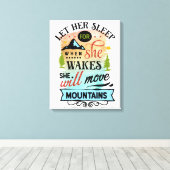 Elle Bougera des Montagnes Impression sur Toile de (Insitu (Plancher de Bois))