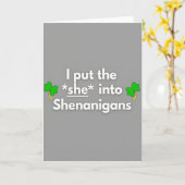 Elle Carte de Temps Amusant Shenanigans (Fleur jaune)