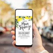 Elle citron a trouvé son invitation de mariage pri