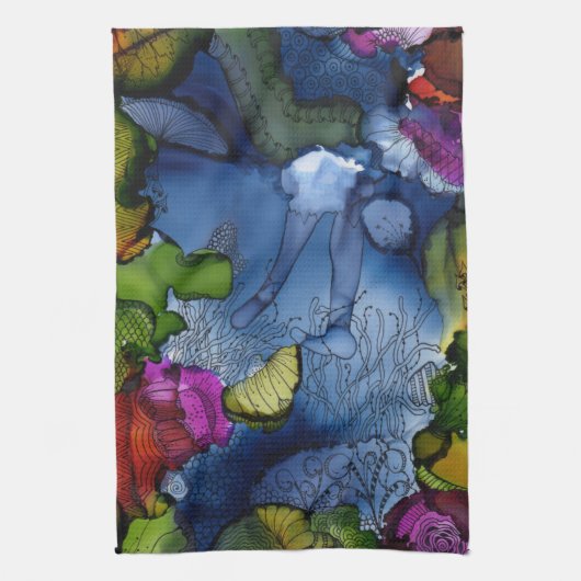 Elle coule la serviette de cuisine (Vertical)