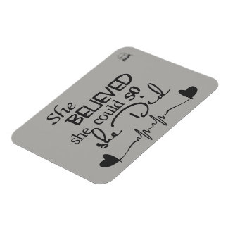 Elle Croyait Fridge Magnet