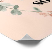 Elle croyait minimaliste affiche fleur sauvage pêc (Coin)