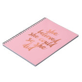 Elle Croyait Qu'Elle Pourrait - Carnet (Côté gauche)