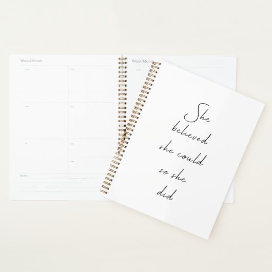 Elle Croyait Qu'Elle Pourrait Citer Inspirationnel (Devant avec enveloppe)
