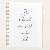 Elle Croyait Qu'Elle Pourrait Citer Inspirationnel (Devant)