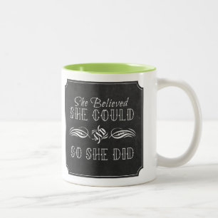 Elle Croyait Qu'Elle Pouvait Mug (intérieur coule