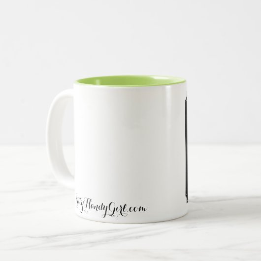 Elle Croyait Qu'Elle Pouvait Mug (intérieur couleu (Devant gauche)