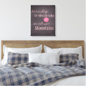 Elle Déplacera Montagnes Toile Imprimer (Insitu(Chambre))