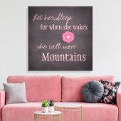 Elle Déplacera Montagnes Toile Imprimer (Insitu(Salon))