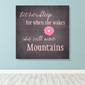 Elle Déplacera Montagnes Toile Imprimer (Insitu (Plancher de Bois))