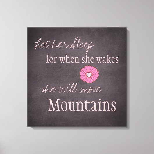 Elle Déplacera Montagnes Toile Imprimer (Recto)