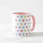 Elle est adorée maman mug avec le coeur (Devant droit)