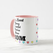 Elle est adorée maman mug avec le coeur (Devant gauche)