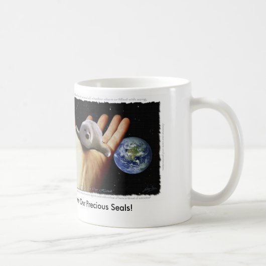 "ELLE EST DANS NOS MAINS" HARP SEAL Mug (Droite)