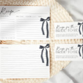 Elle est en train de nouer la carte de recette de 