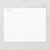 Elle est en train de nouer la carte de recette de  (Dos)