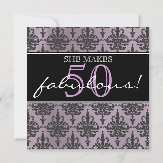 Elle est fabuleuse ! Invitation à la fête d'annive (Devant)