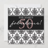 Elle est fabuleuse ! Invitation à la fête d'annive (Devant)