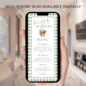 Elle est hors du Marché Carte de Menu de Réception