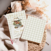 Elle est hors du marché En vichy Invitation Fête d