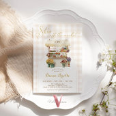 Elle est hors du marché En vichy Invitation Fête d