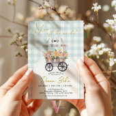 Elle est hors du marché En vichy Invitation Fête d