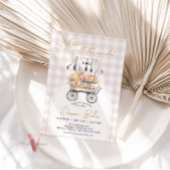 Elle est hors du marché En vichy Invitation Fête d