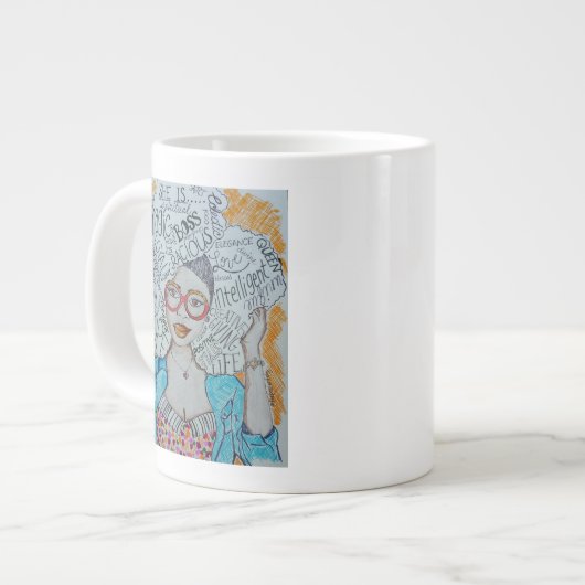 Elle Est... Jumbo Mug (Devant gauche)