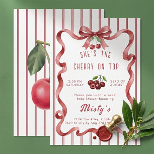 Elle est la cerise sur le gâteau Invitation à la B