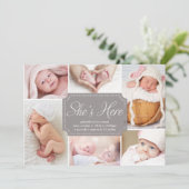 Elle est là | Faire-part de naissance (Debout devant)