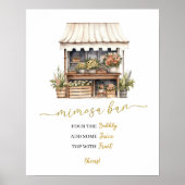 Elle est partie pour le marché Affiche Mimosa (Devant)